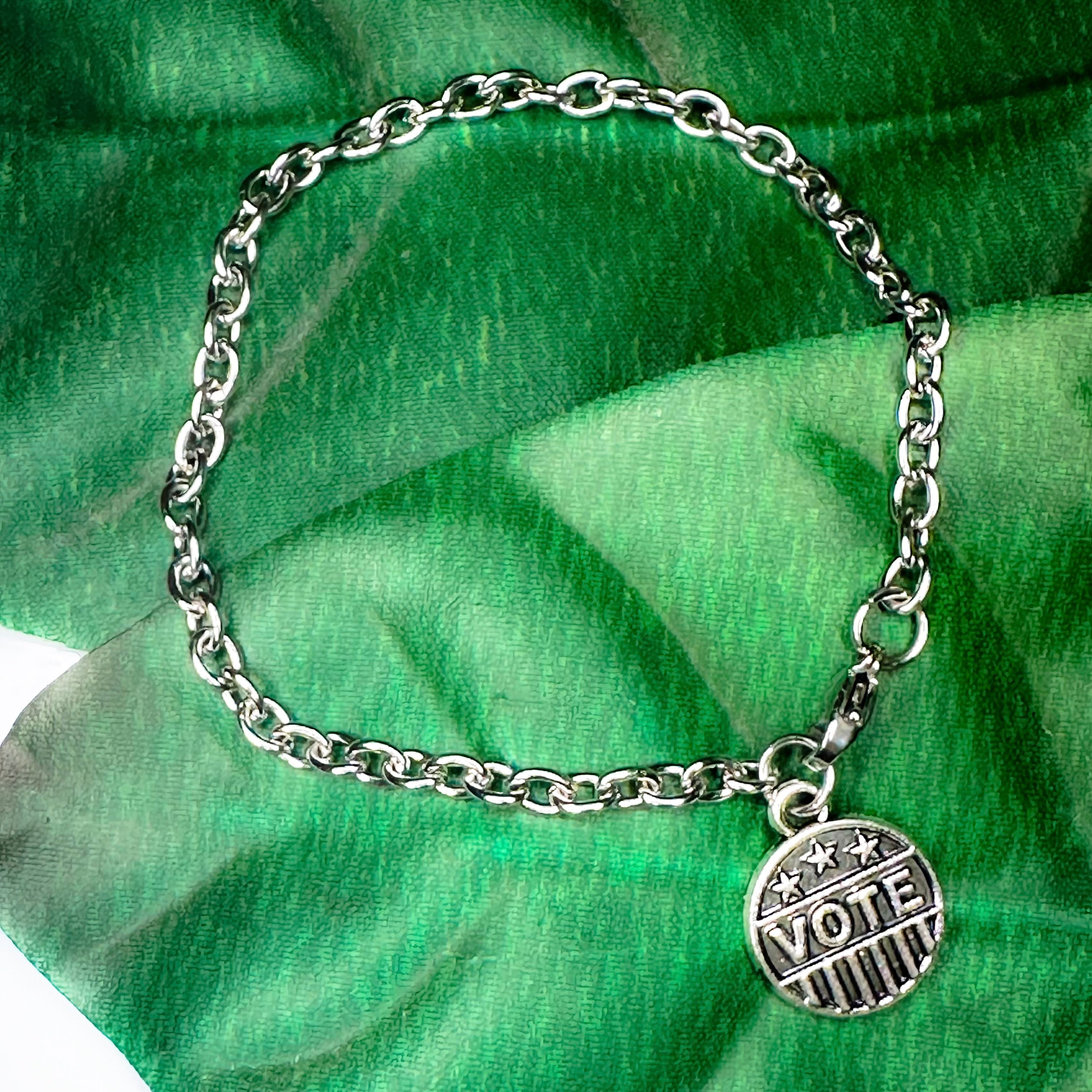 Vote Cable Chain Stainless Steel Bracelet