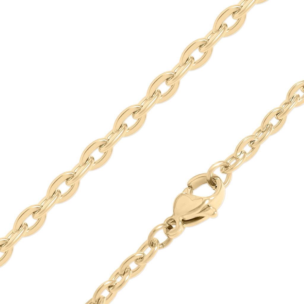 Gold Finish Stainless Steel Butterfly Necklace