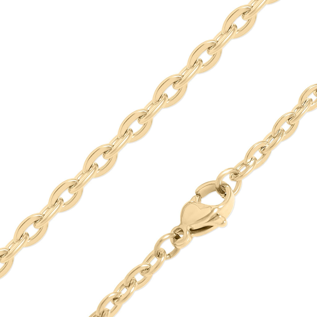 Gold Finish Stainless Steel Butterfly Necklace