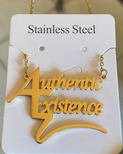 Load image into Gallery viewer, Authentic Existence® Signature Gold Finish Stainless Steel Necklace