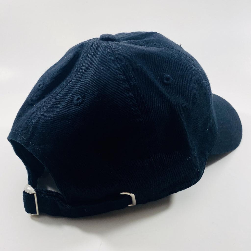 Authentic Existence® Signature Unisex Adjustable Premium Cap - Black with Silver Embroidery