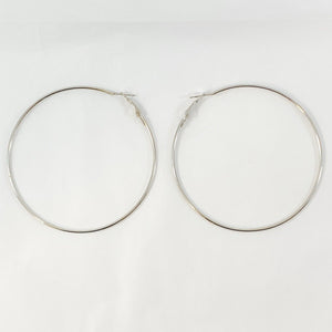 Authentic Existence® Simply Bold Large Stainless Steel Hoop Earrings
